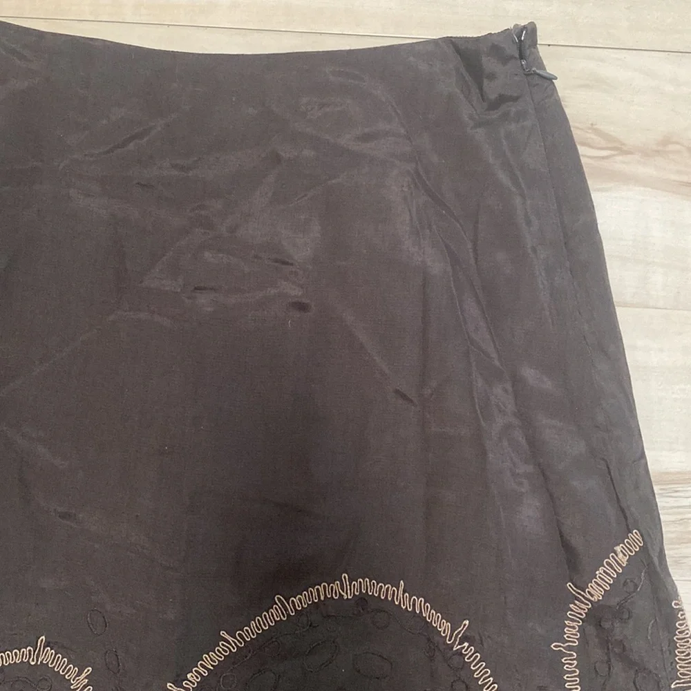 NWT Chico’s Circular Opulence Carabel Skirt In Fudge Size 1. (M/8) - Picture 3 of 9